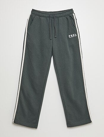 Jogging large avec bandes contrastantes