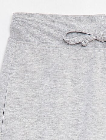 Jogging uni avec taille élastiquée