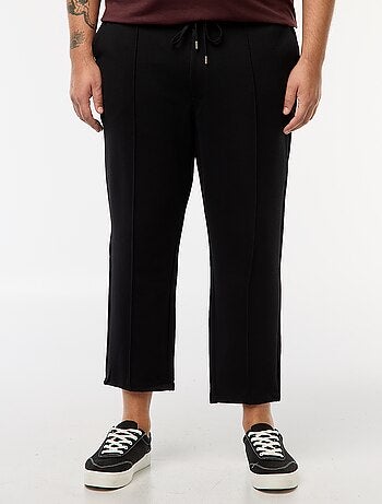 Jogging uni en maille piquée