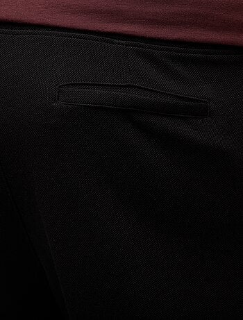 Jogging uni en maille piquée