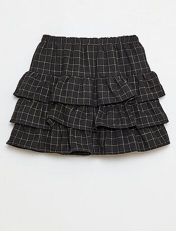 Jupe à carreaux en coton