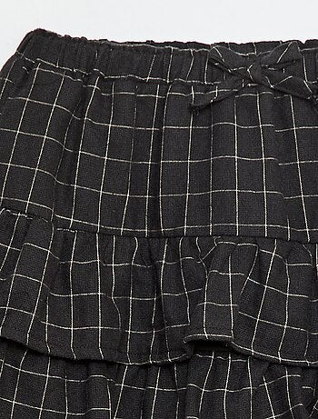Jupe à carreaux en coton
