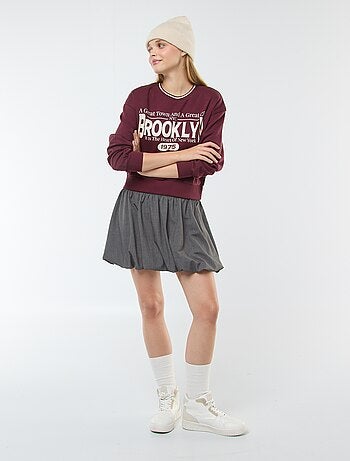 Jupe ballon avec détail boxer