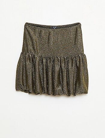 Jupe courte en tricot uni