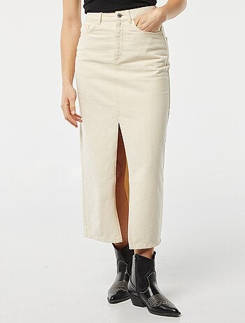 Jupe en jean midi