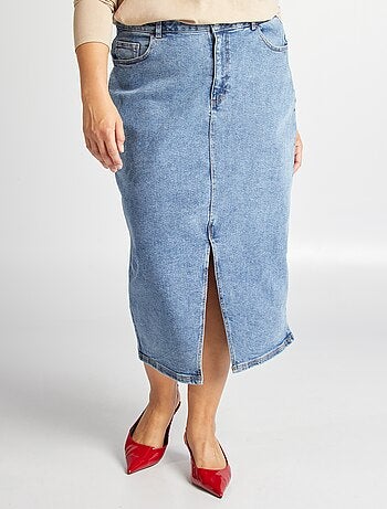 Jupe en jean midi