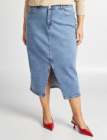 Jupe en jean midi