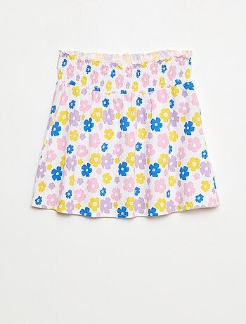 Jupe en maille froissée coton
