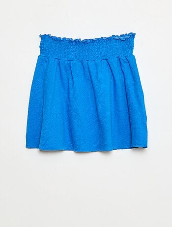 Jupe en maille froissée coton