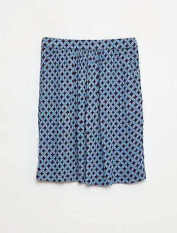 Jupe évasée légère motif wax