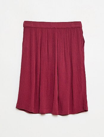 Jupe évasée légère motif wax