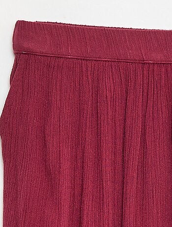 Jupe évasée légère motif wax