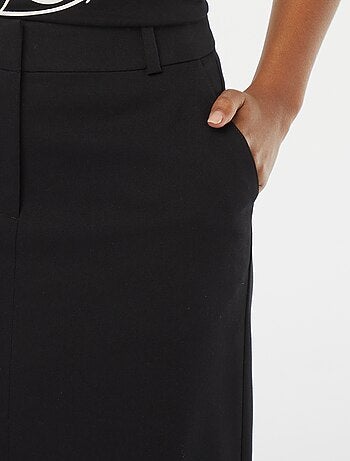 Jupe midi avec fente devant