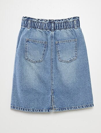 Jupe midi droite en jean