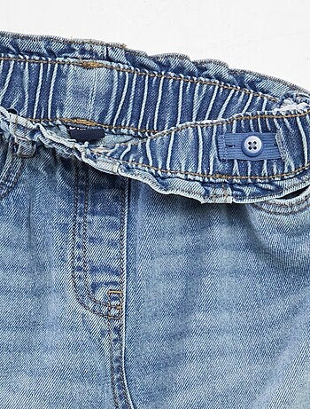 Jupe midi droite en jean