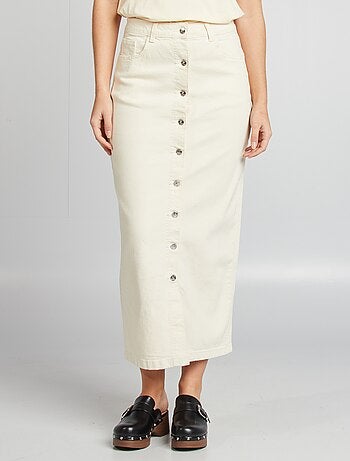 Jupe midi en jean
