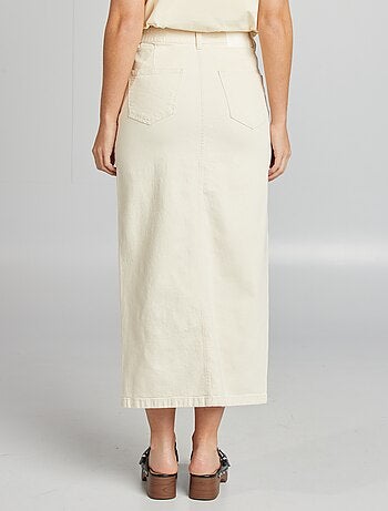 Jupe midi en jean