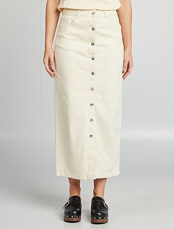 Jupe midi en jean