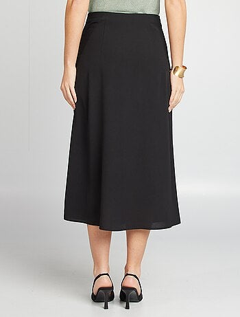 Jupe midi fluide effet drapé