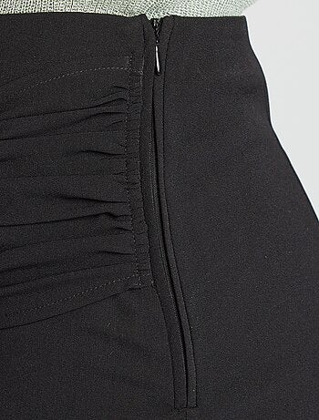 Jupe midi fluide effet drapé