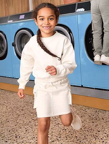 Jupe multipoche en molleton