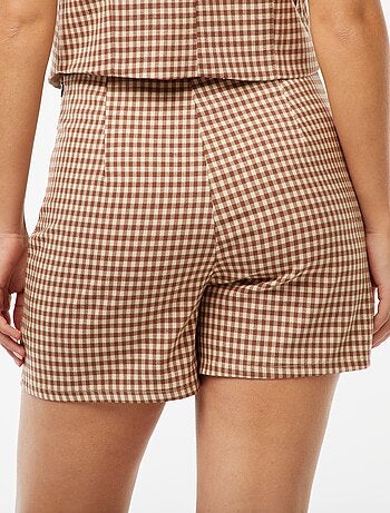 Jupe short à carreaux vichy