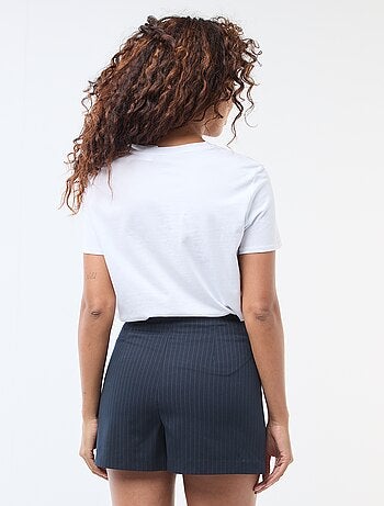 Jupe short à taille haute