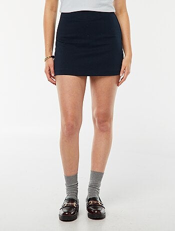 Jupe short à taille haute