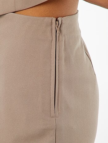 Jupe short à taille haute