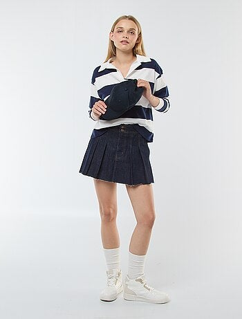 Jupe short en jean