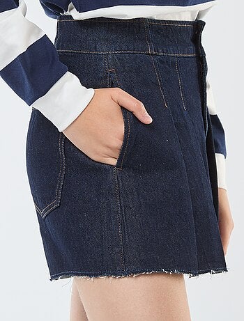 Jupe short en jean
