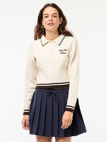 Jupe short plissée