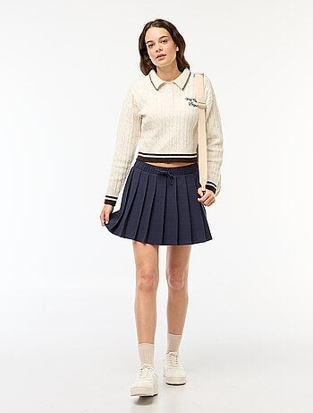 Jupe short plissée