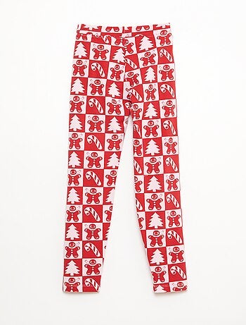 Legging à motif all-over Noël en coton