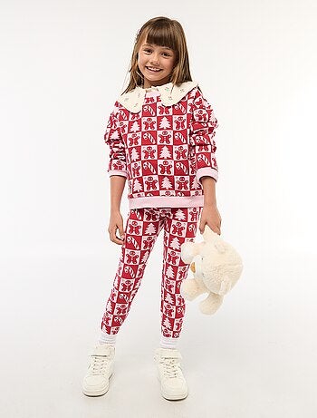 Legging à motif all-over Noël en coton