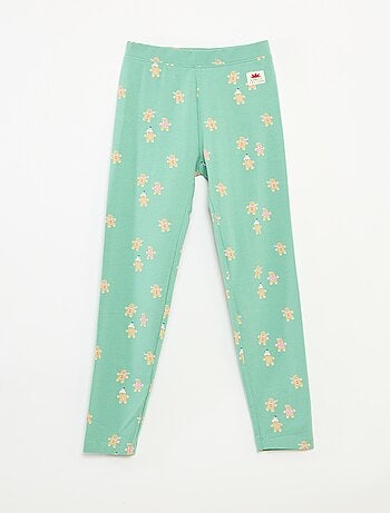 Legging à motif all-over Noël en coton