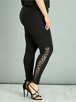 Legging ajouré en dentelle - Kiabi