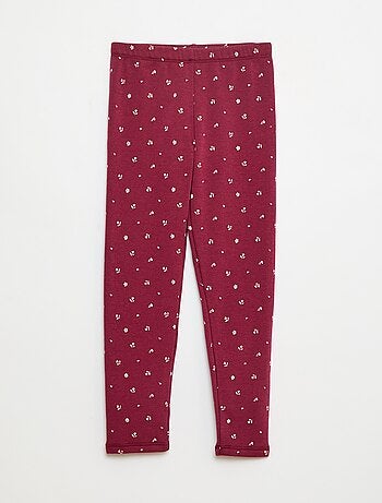 Legging chaud imprimé intérieur velours