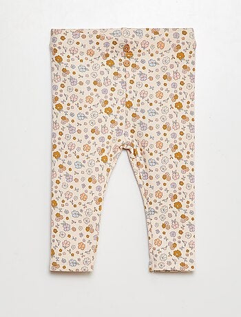 Legging côtelé avec boutons fantaisies