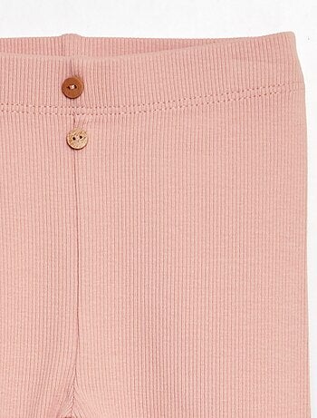 Legging côtelé avec boutons