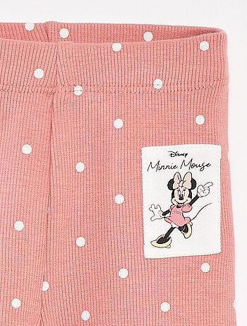 Legging côtelé imprimé 'Minnie'