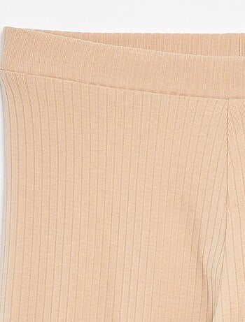 Legging côtelé long uni