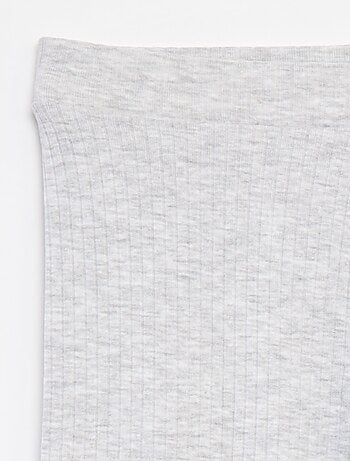 Legging côtelé long uni