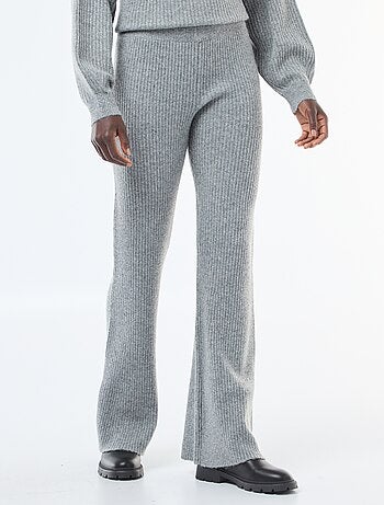 Legging côtelée en matière douce