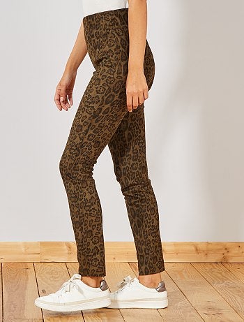 Legging en suédine imprimé 'léopard' - Kiabi