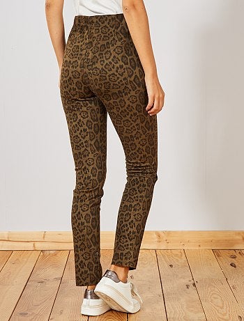 Legging en suédine imprimé 'léopard' - Kiabi