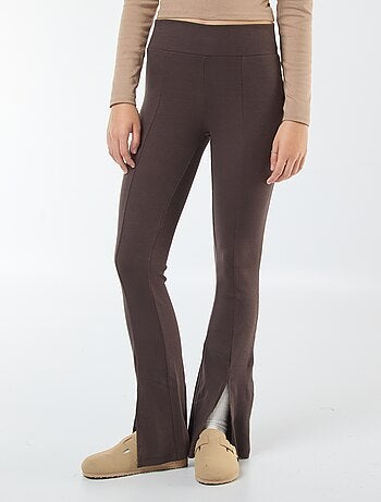 Legging flare en rib