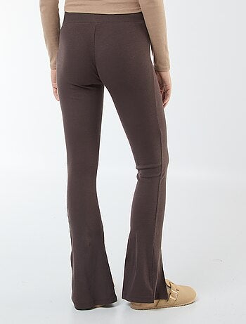Legging flare en rib
