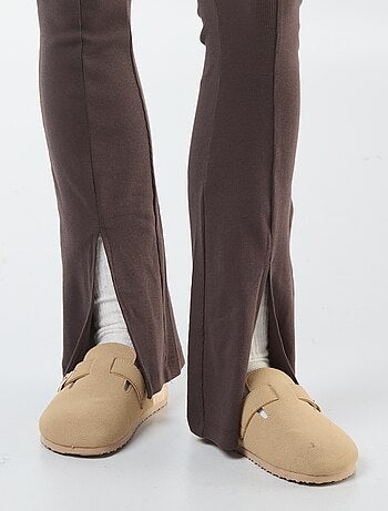 Legging flare en rib