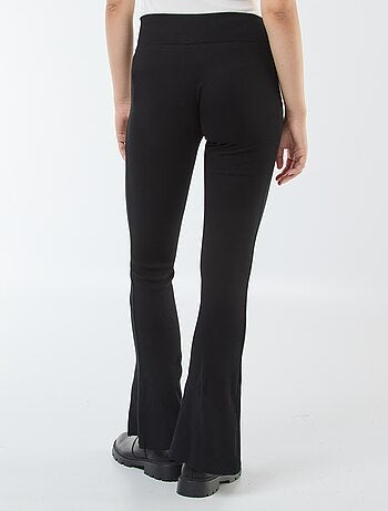 Legging flare en rib